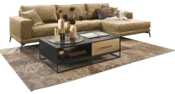 Hoekbank rechts Andelo pocket/visco zitting bruin