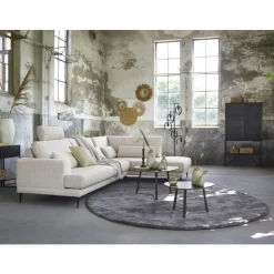 Hoekbank rechts Ansio HR-visco zitting beige