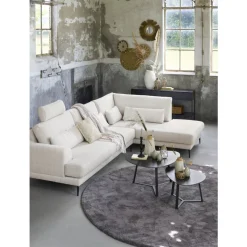 Hoekbank rechts Ansio pocket-visco zitting beige