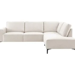 Hoekbank rechts Fabria beige basic comfort