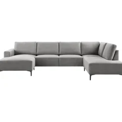 Hoekbank rechts Fabria donkergrijs basic comfort