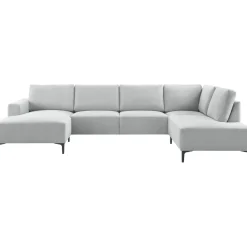 Hoekbank rechts Fabria lichtgrijs groot basic comfort