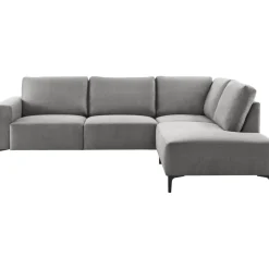 Hoekbank rechts Fabria polyetherschuim grijs