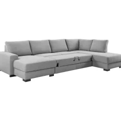 Hoekbank rechts Florance polyether grijs