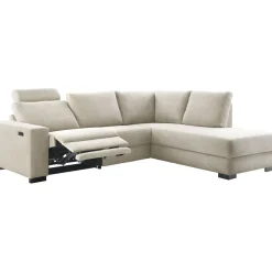 Hoekbank rechts Florance HR koudschuim zandbeige relaxfunctie