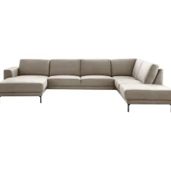 Hoekbank rechts Moscato traagschuim beige relaxfunctie