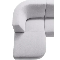 Hoekbank rechts Pantini lichtgrijs excellent comfort