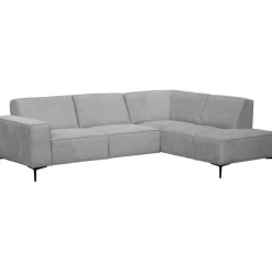 Hoekbank rechts Riccione lichtgrijs basic comfort