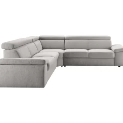 Hoekbank Temiso pocketveren grijs verstelbare zitdiepte R