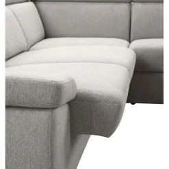 Hoekbank Temiso pocketveren grijs verstelbare zitdiepte R