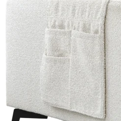 Hoekbank Tusari pocket visco zitting beige verstelbare zitdiepte