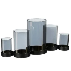Kaarsenhouder Orselina 5 glazen grijs