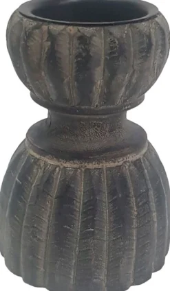 Kandelaar Alessano grijs rond