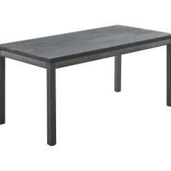 Kindertafel Tratto 110x55 cm rechthoekig mango zwart