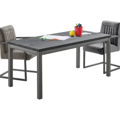 Kindertafel Tratto 110x55 cm rechthoekig mango zwart