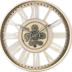 Klok Nimar metaal rond 80cm taupe open dessin 45