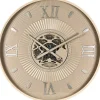 Klok Nimar metaal rond 80cm taupe dessin 55