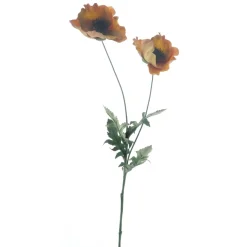 Kunstbloem Varenzo klaproos oranje