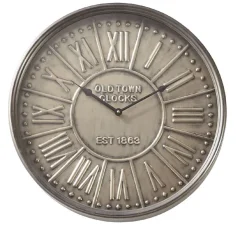 Metalen klok Nimar rond 48cm