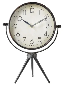 Metalen klok op pootjes Nimar