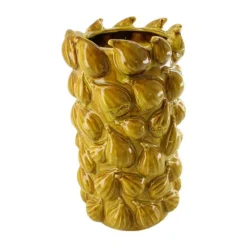 Okergele vijgen vaas Finio M