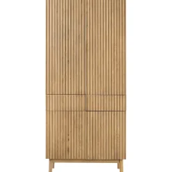 Opbergkast Arrosto eikenhout 202x90x45 cm light roast