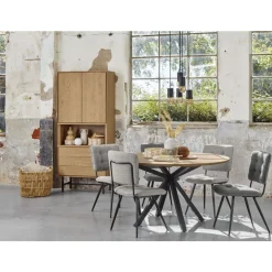 Opbergkast Belvio (85 Cm) light oak fineer