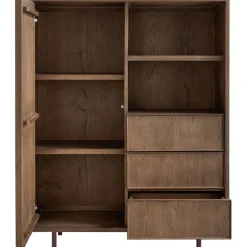 Opbergkast Calvo 143x115x045 cm bruin