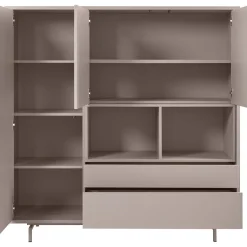 Opbergkast Famosa grijs 150x150x45 cm