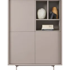 Opbergkast Famosa grijs 136x102x45 cm