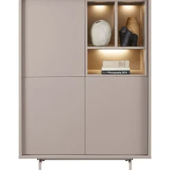 Opbergkast Famosa grijs 136x102x45 cm