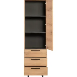 Opbergkast Paranno 197x055x42 cm bruin