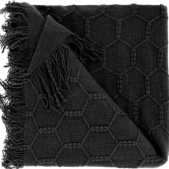 Plaid Collina 127x152cm zwart