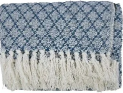 Plaid Faicchio blauw