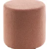 Poef Roby 45 cm bruin rond