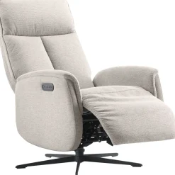 Relaxfauteuil Assele elektrisch lichtgrijs