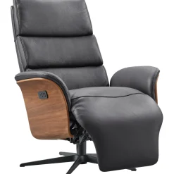 Relaxfauteuil Liri elektrisch zwart