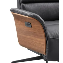 Relaxfauteuil Liri elektrisch zwart