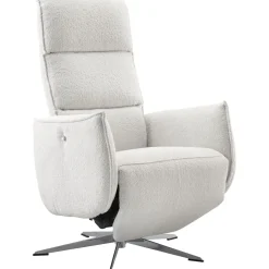 Relaxfauteuil Moio verstelbare rug en voetensteun M lichtgrijs