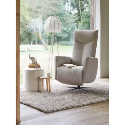 Relaxfauteuil Seduto microvezel beige
