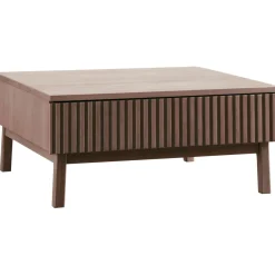 Salontafel Arrosto eikenhout 90x90 cm vierkant Dark Roast