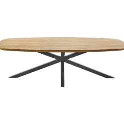 Salontafel Aska teakhout 70x140 cm Deens ovaal naturel brushed