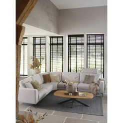 Salontafel Aska teakhout 70x140 cm Deens ovaal naturel brushed