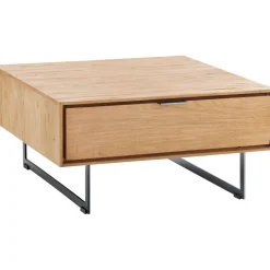 Salontafel Aska 80x80 cm vierkant naturel brushed