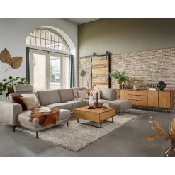 Salontafel Aska 80x80 cm vierkant naturel brushed