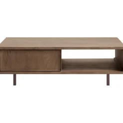 Salontafel Calvo bruin 123x64 cm rechthoekig