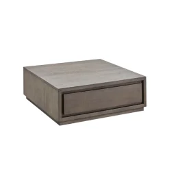 Salontafel Lavio eikenhout 86x86 cm vierkant grafiet