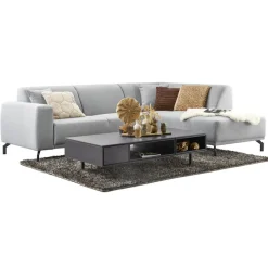 Salontafel Nero 67x135 cm rond noir