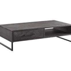 Salontafel Piastra 126x64 cm zwart