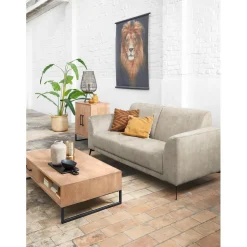 Salontafel Piastra 126x64 cm zwart